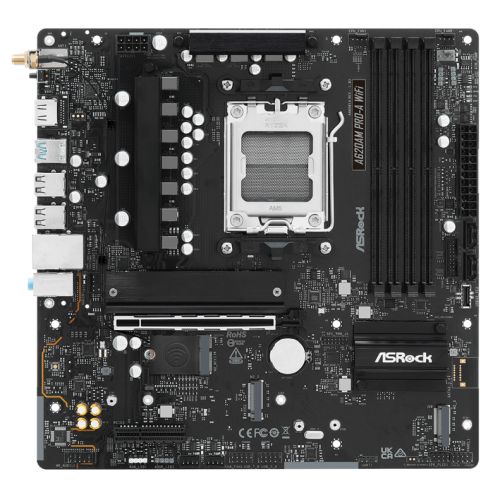 ASRock A620AM PRO-A WiFi 6E Micro ATX AM5 Motherboard DDR5 2.5G LAN ASRock A620AM PRO-A WiFi 6E Micro ATX AM5 Motherboard DDR5 2.5G LAN